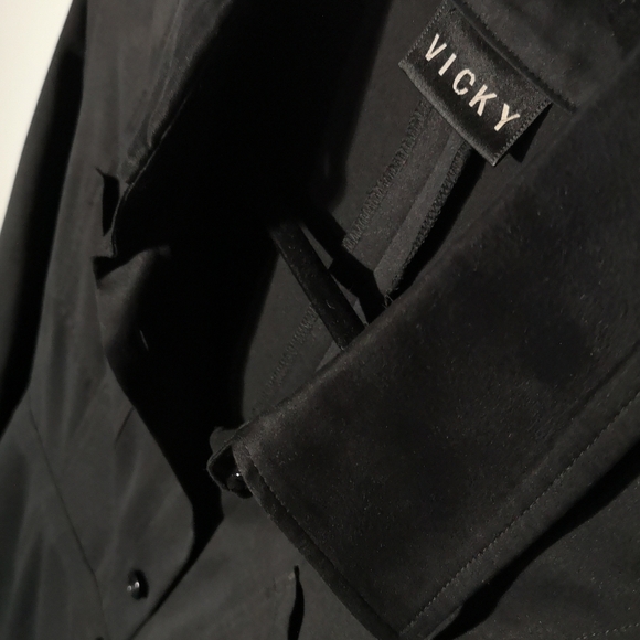 Flattering Faux Suede Trench Coat Dress SMALL - Picture 4 of 8